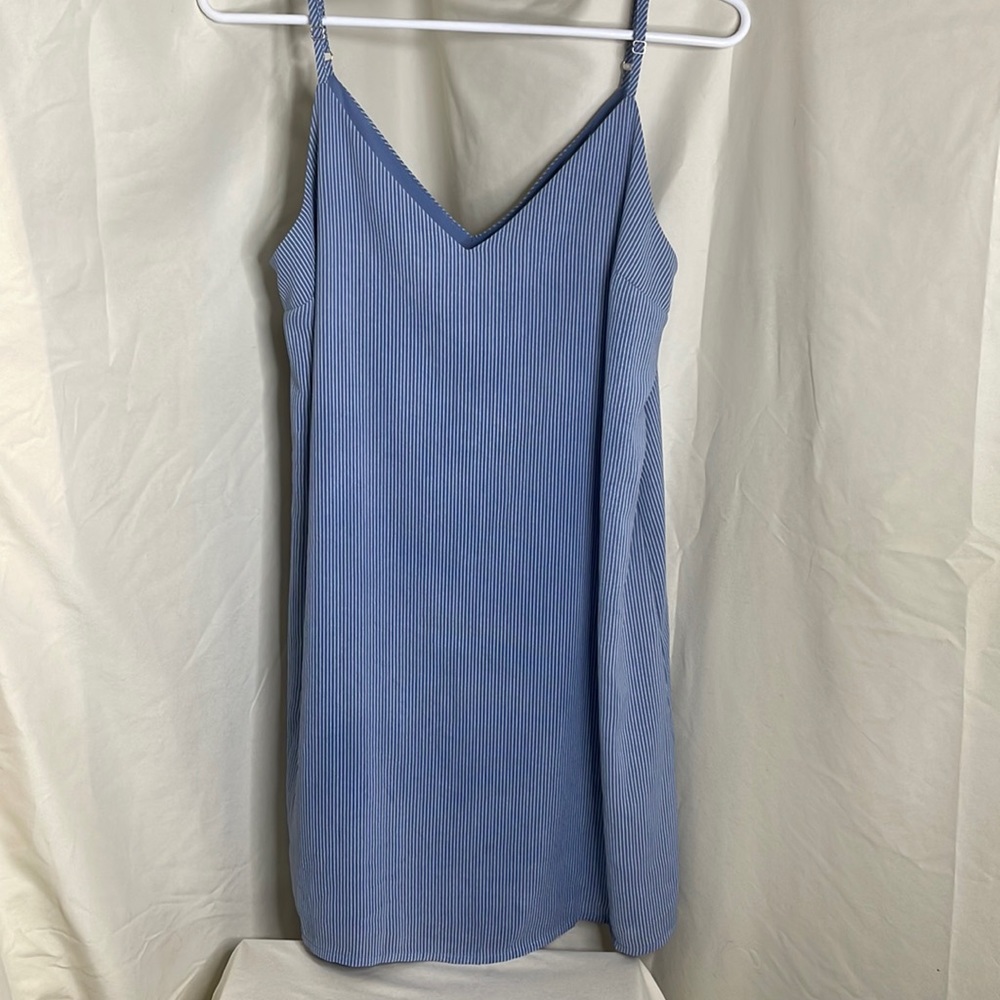 Cotton in XS/PP blue lined Woven Margot Slip Dress